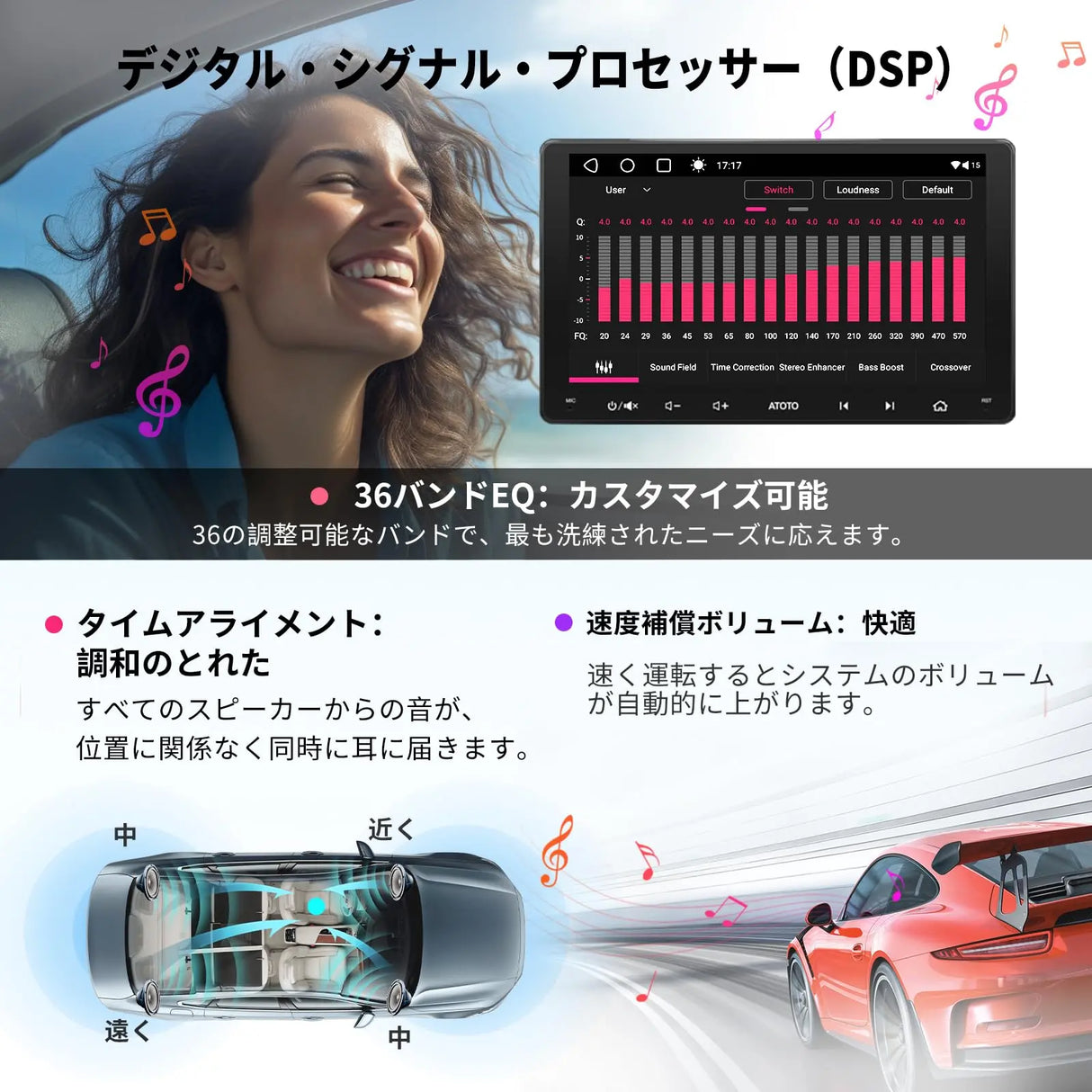 ATOTO A6PF 9インチ 2DIN ディスプレイオーディオ Android カーナビ