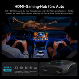 Adattatore CarPlay Android Auto Wireless + Android Completo, 8GB+128GB Car VideoBox con Ingresso/Uscita HDMI, 4G LTE, Dual-BT, DriveChat, AI Box CarPlay Wireless per Netflix/YouTube/TikTok/scheda TF