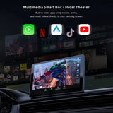 ATOTO CB4B Wireless CarPlay Adapter, Car Smart Box with Dual WiFi, Dual Bluetooth, AI DriveChat, 4G+32G – Supports Netflix/YouTube/128GB TF Card, Plug & Play, Android AI Box, 2025 Upgrade, Black