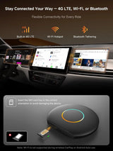 ATOTO CB6 Wireless CarPlay Adapter - Android AI Box, 4GB/64GB, Dual BT, GPS, App Support (Wired to Wireless Converter)