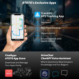 ATOTO P9 Autoradio für tragbares Android mit 7 QLED-Anschlüssen, CarPlay und Android Auto Wireless 2+32 GB, Mirror Link, GPS-Unterstützung, Bluetooth und Bluetooth, WLAN, USB, Bluetooth, HDMI-Anschluss, P907SD