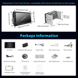 ATOTOEXCEL A5L 7inch Android Double DIN Car Stereo with OBD2 Scanner, Wireless CarPlay & Android Auto, 24 Band EQ, DSP, WiFi/BT/USB Tethering, 2G+32G Touchscreen Radio, AI Chat, MirrorLink, GPS/FM/AM