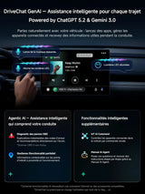 ATOTO CB4B Adaptateur CarPlay sans Fil – Double WiFi, Double Bluetooth, Carte TF 128Go, 4Go+32Go, AI Box Android avec DriveChat, Netflix/YouTube, Noir
