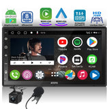 ATOTO A6 PF 7 Zoll QLED Touchscreen Android Doppel-DIN Autoradio, Wireless Carplay & Android Auto, DAB+ Radio/GPS/Mirror Link, Dual BT, WiFi/BT/USB Tethering, HD LRV mit Rückfahrkamera, A6G2B7PF-S01