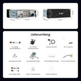 ATOTO F7WE 6.28 Zoll Autoradio 1 DIN mit Kabellosem CarPlay & Android Auto