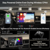 ATOTO S8G1104MS 10" Single Din & Double Din Car Stereo with Backup Camera, Floating QLED Screen, Wireless CarPlay & Android Auto, 4+32G, 4G LTE, ChatGPT-Powered AI Voice Control & Android Radio