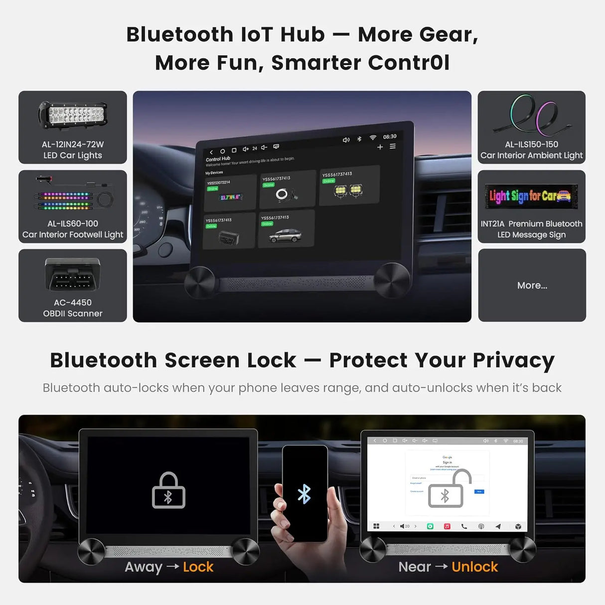 ATOTO S84G215PB 11.5-Inch Double DIN 2K QLED Android Car Stereo, Dual Knobs & 4G LTE, Wireless CarPlay & Android Auto, ChatGPT-Powered AI, DSP Hi-Fi, 4V Pre-Out, Optical/Coaxial Out, GPS Tracking