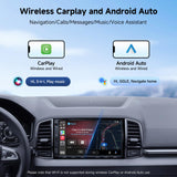 ATOTOZONE A5L 7" 2+32GB Android Double Din Car Stereo, LRV Backup Camera&1080P DVR Dash Cam, Wireless CarPlay/Android Auto, WiFi/BT/USB, 24B EQ&DSP, FM/SWC, MirrorLink, AI Chat, GPS Tracking