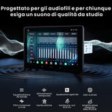 ATOTOZONE 10"QLED AI Android Autoradio 1 DIN, Da Con Navigazione Integrata, 8G+128G, 4G LTE,Schermo Flottante Auto, CarPlay & Android Auto Senza Fili, Doppio Telefono & Bluetooth,X10G110E