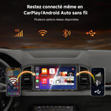 ATOTO S8G2A79UN 7" Double Din Android Car Stereo with Front & Rear 1080P Cameras, Wireless CarPlay/Android Auto, QLED Touchscreen, 4G, Wi-Fi, Bluetooth, USB, DSP, AMP, SUB, GPS & AI