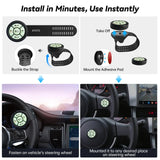 ATOTOZONE AC-44F60 Stile Cinturino Orologio Multiuso Per Volante, Supporta Comandi Vocali, Tasti Luminosi, Materiale ABS+PC, Installazione Easy, Compatibile Solo Con X10