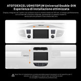 ATOTO V10G2D7OC Autoradio 2 DIN Android 7" QLED, Karaoke in Auto, Registrazione 4 Telecamere Simultanee, aptX HD Bluetooth, 4G SIM/Wi-Fi/USB, DSP Audio 7.1.2, IA Agentica