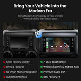 ATOTO S8LJEP09ADM 9" Android Car Stereo for Jeep Wrangler 2007–2015, Grand Cherokee, Dodge Challenger & Chrysler 300C, Wireless Apple CarPlay & Android Auto, 4G LTE, QLED Display, DSP
