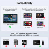 ATOTO AC-FHD02DV Dash Cam FHD 1080P, Angolo 136°, Riproduzione GPS, WDR, Visione Notturna, Parcheggio 24H, G-Sensor, Registrazione in Loop, Protezione Interruzioni, Supporto fino a 128GB, Solo per X10