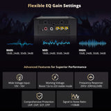 ATOTO CA-AEC122D Amplificateur Voiture Puissant Classe D, 2 Canaux, Puce TI TPA3221, Entrée 7V-30V, 2/4 Ohms, 108dB SNR, Faible Distorsion, Compatible Autoradio ATOTO
