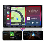 ATOTO F7WE 7inch Touchscreen Digital Media Receivers,Wireless Android Auto & CarPlay Connection,Double DIN Car Stereo, Bluetooth,HD Camera Input, Mirror Link, HD LRV, Support up to 512G SD, F7G2A7WE