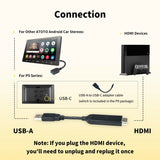 ATOTO AC-HBV86 HDMI-to-USB Adapter - Connect TV Boxes/Gaming to ATOTO P9/A6/S8, 5.43in Cable for Car Entertainment Streaming