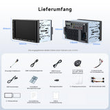 ATOTOZONE X10G2A7E 7-Zoll Button Android In-Dash Navigation, 8+128G Doppel-DIN Radio, ChatGPT KI, 4G LTE, Kabelloses CarPlay & Android Auto, Dual-Phone & Bluetooth