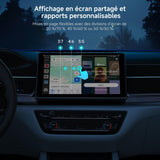 ATOTODIRECT Adaptador Carplay Inalámbrico Android Auto Inalambrico AI Box Android 13 con CP/AA Wireless,4 GB + 64 GB, 4G LTE(SIM), Oat, 2,4/5G WLAN, Dual BT 5.0/4.2 BLE, GPS, DVD, HDMI In/out, 256 GB