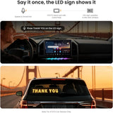 LEAPROCK 21" HD LED Light Sign for Car - Programmable Flexible Display with Bluetooth Control, Custom Logos/Animations & Eco Mode for Car Windshield