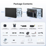 【High-end】ATOTO X10G2B7E 7" Double Din Car Stereo with Front & Rear Cameras, QLED Touchscreen, CarPlay & Android Auto, 4G LTE & WiFi, GPS, 8GB + 128GB TF Card, Dual Bluetooth, DSP Audio Technology