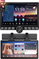 ATOTO X10G110PESM 10.1" Single & Double DIN Car Stereo with Passenger Entertainment Screen, Physical Volume Knob, AI Vision