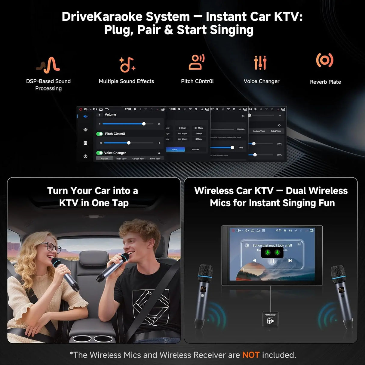 ATOTO V10G225OC 12.5" QLED Android Double DIN Car Stereo, 6GB+128GB, 4G LTE, In-Car Karaoke, Pro DSP with 4V RCA, 4-Channel Dash Cam Recording, Music-Sync Lighting, aptX HD Bluetooth, Wireless Apple CarPlay & Android Auto