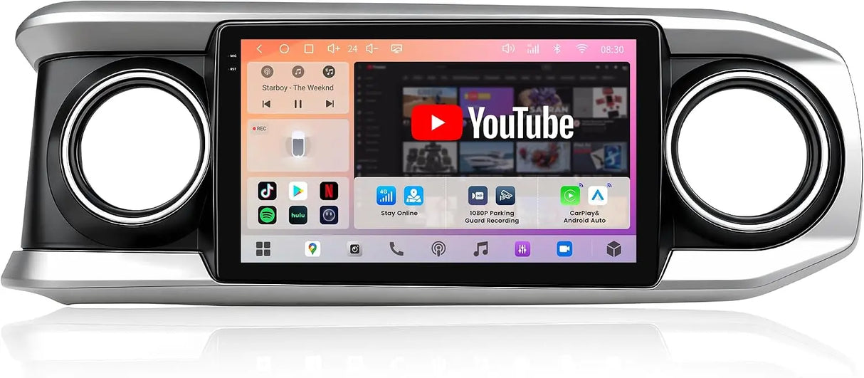 ATOTO S8LTAC10ADM 10.1" Android Car Stereo for Toyota Tacoma 2016–2023, Wireless Apple CarPlay & Android Auto, 4G LTE, QLED Display, DSP, GPS Navigation, Bluetooth 5.1