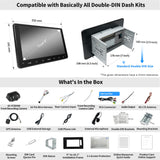 ATOTO S8G2094MS 9" QLED 8-Core Double Din Android Car Stereo with 1080P Front Camera, 4G+32G, Wireless CarPlay & Android Auto, Built-in 4G, Dual Bluetooth, DSP & SCVC, AI Chat