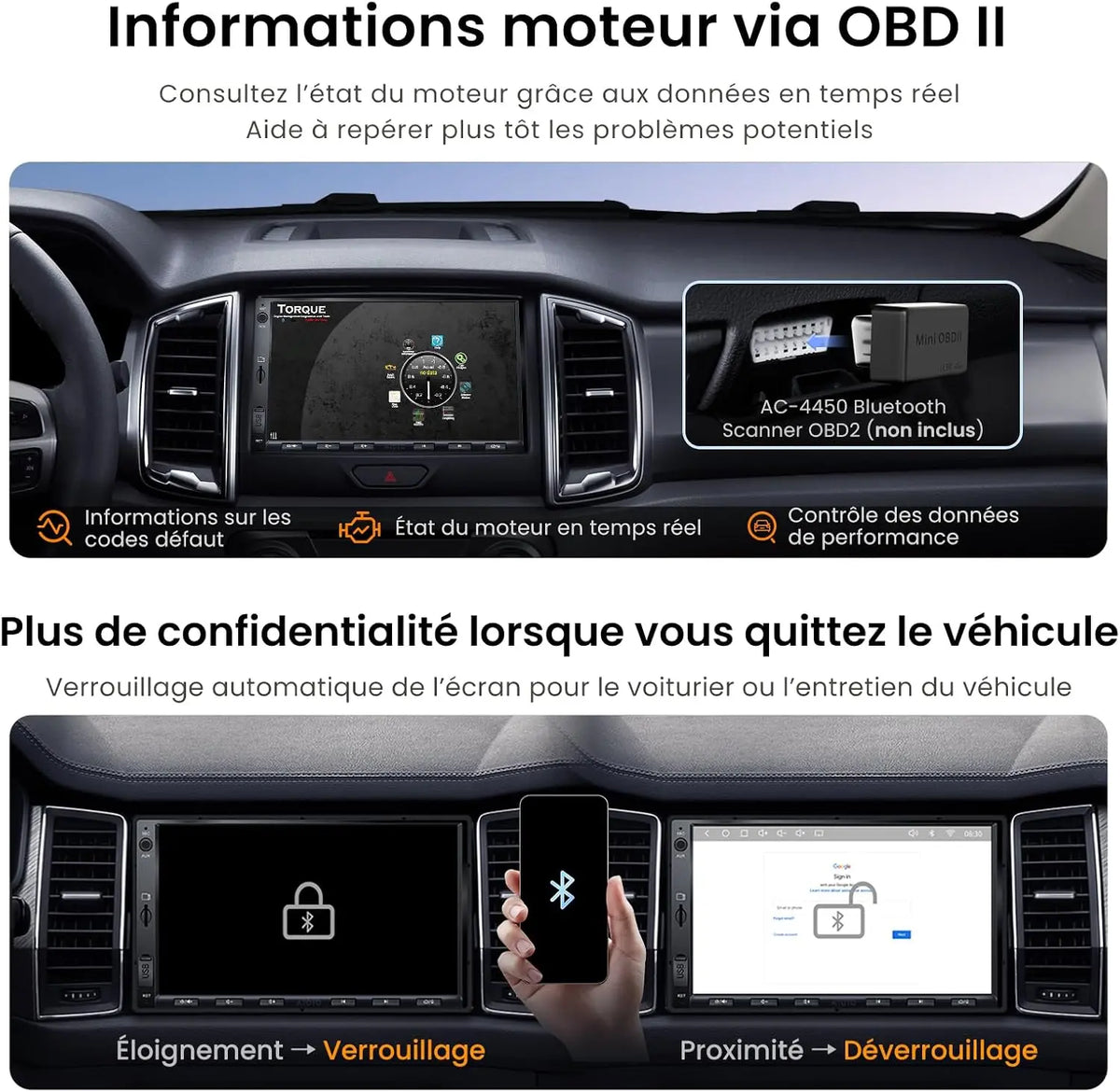 ATOTO S8L 7 Pouces AI Android Autoradio 2 DIN, 4G SIM·WiFi, 4G+64G