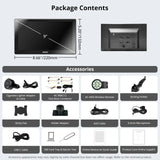 ATOTO 9" Portable Car Stereo with Bluetooth, Wi-Fi, Wireless CarPlay & Android Auto, MirrorLink, GPS Tracking, Multimedia Audio Player