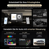 ATOTO A5LG110PT-S01 10 Zoll Android Autoradio mit Rückfahrkamera, kabelloses CarPlay & Android Auto, schwebender Bildschirm für 1 DIN & 2 DIN, Wi-Fi/Bluetooth/USB, Mirror Link, EQ, DSP, LRV
