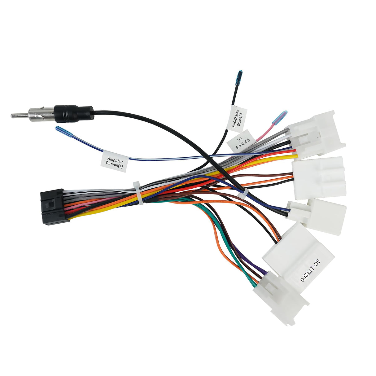 ATOTO AC-ITY200 16ピン配線ハーネス、特定のトヨタ車種に対応、プラグアンドプレイ、ATOTO A5、A6 PF/PP/PLおよびS8 Lite/MS/UNヘッドユニットと互換性のみ