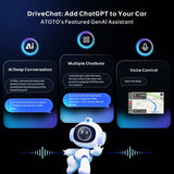 ATOTOEXCEL A6PF 9 Zoll Android Autoradio Dopple DIN Radio Drahtloses CarPlay,Android Auto, DAB Radio 8-Kern 2G+32G, WiFi/BT/USB-Tethering, DSP 36EQ, Dual-Bluetooth, OBD2 Diagnosescanner,A6G209PF-S04
