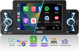 ATOTO F7G1A5WE 5" Single Din Car Stereo with Wireless CarPlay, Android Auto, Bluetooth, GPS Navigation, FM/AM Radio, WiFi, MirrorLink & Live Rear View