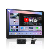 ATOTO A7G209PKL-S03 9インチ Android13 2DIN ディスプレイオーディオ 8コア 4G+64G ワイヤレスCarPlay/Android Auto QLED DSP 32バンドEQ GPS/OBDスキャナー/バックカメラ対応 6軸センサー 2分割画面 技適取得済み