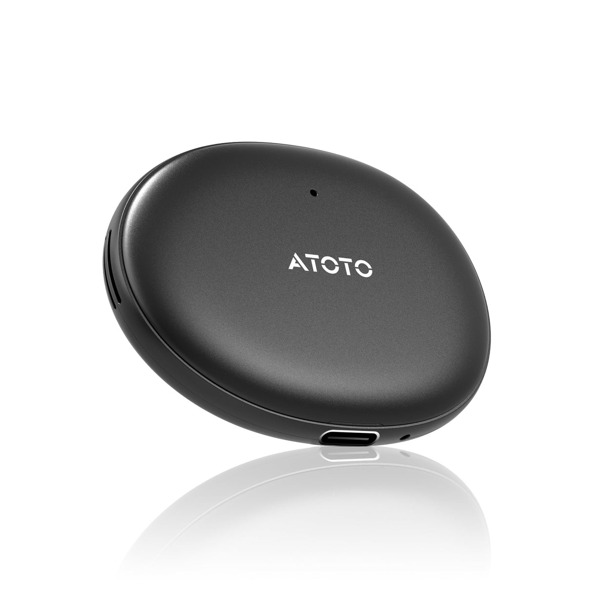 ATOTOZONE AD5 ワイヤレスCarPlay/Android Autoアダプタ、簡単接続、ChatGPT搭載AIドングル、デュアルWiFi、256GB外部ストレージ対応、メディアストリーミング可能、車載システムをスマートにアップグレード、簡単接続