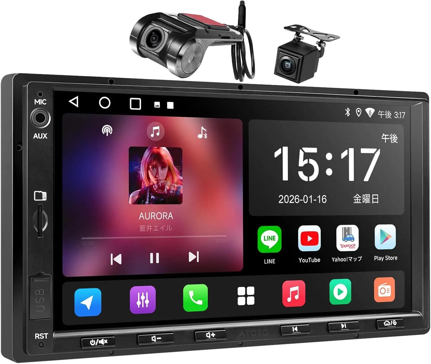 ATOTO A5 2Din ディスプレイオーディオ 7型 DVR・バックカメラ搭載
