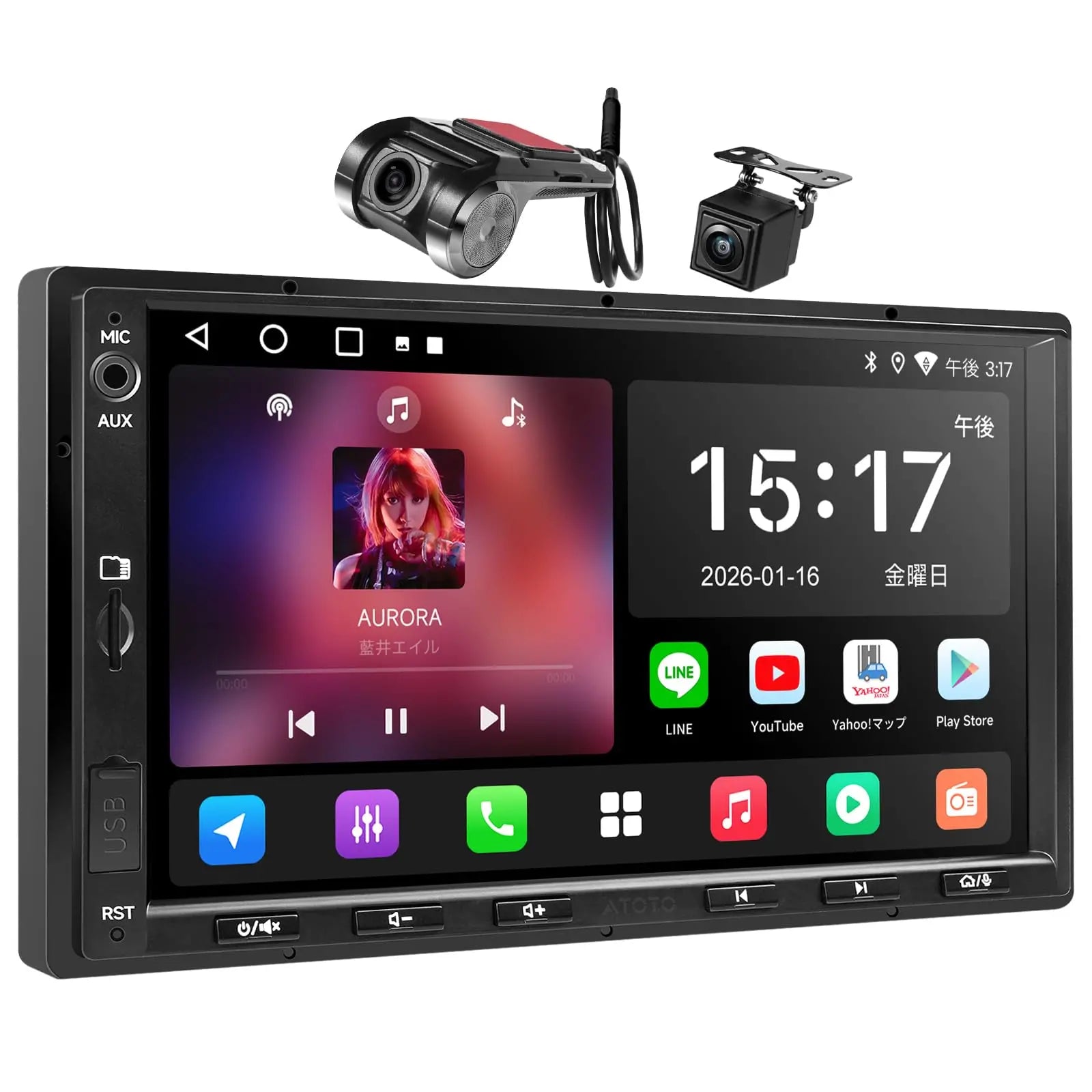 ATOTO A5 2Din ディスプレイオーディオ 7型 DVR・バックカメラ搭載 ATOTO A5 2Din ディスプレイオーディオ 7型 DVR・バックカメラ搭載