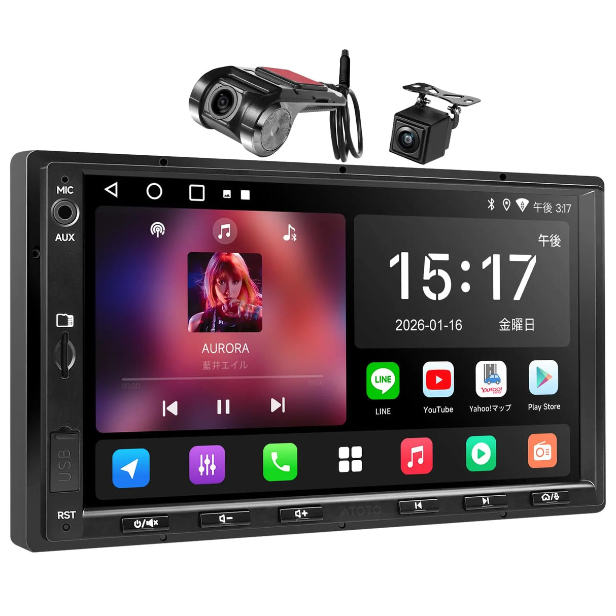 ATOTO A5 2Din ディスプレイオーディオ 7型 DVR・バックカメラ搭載