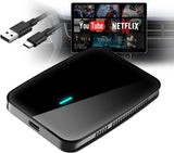 ATOTO CB4A-BK Drahtloser CarPlay Adapter – Magic AI Box mit Dual-WiFi, Wireless CarPlay Box für Fahrzeuge mit kabelgebundenem CarPlay & Android Auto, YouTube & Netflix Unterstützung