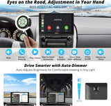 ATOTO P509SD 9'' Portable CarPlay Screen with Dash Cam, 1080p Backup Camera, CarPlay & Wireless Android Auto, Touch Screen,AUX/FM, SWC