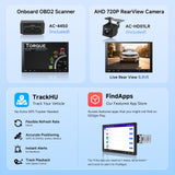 ATOTO A5LG110T 10.1" Android Single & Double Din Car Stereo with Backup Camera & OBD2 Scanner, 2G+32G Wireless CarPlay Android Auto Floating QLED Touchscreen Car Radio, LRV