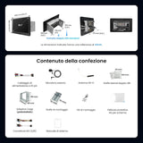 ATOTO F7G211WE Autoradio 2 DIN da 10,1", Apple CarPlay Wireless e Android Auto Wireless, Stereo Auto Touchscreen, Bluetooth, LRV, MirrorLink, Comandi al Volante, AUX, Radio FM/AM