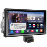 ATOTO A5LG2B7T 7" Android Radio Coche 2 DIN con CarPlay & Android Auto Inalámbrico, Escáner OBD2 Bluetooth, Pantalla Táctil, GPS Navegación, Wi-Fi/USB/FM/AM/RDS, DSP/LRV