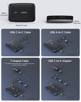 ATOTO CarWave CB4B Wireless AI Box CarPlay Adapter with OBD2 Scanner, Plug & Play Android Auto & Car Video Streaming, AI ChatGPT, Dual WiFi, YouTube & Netflix Support