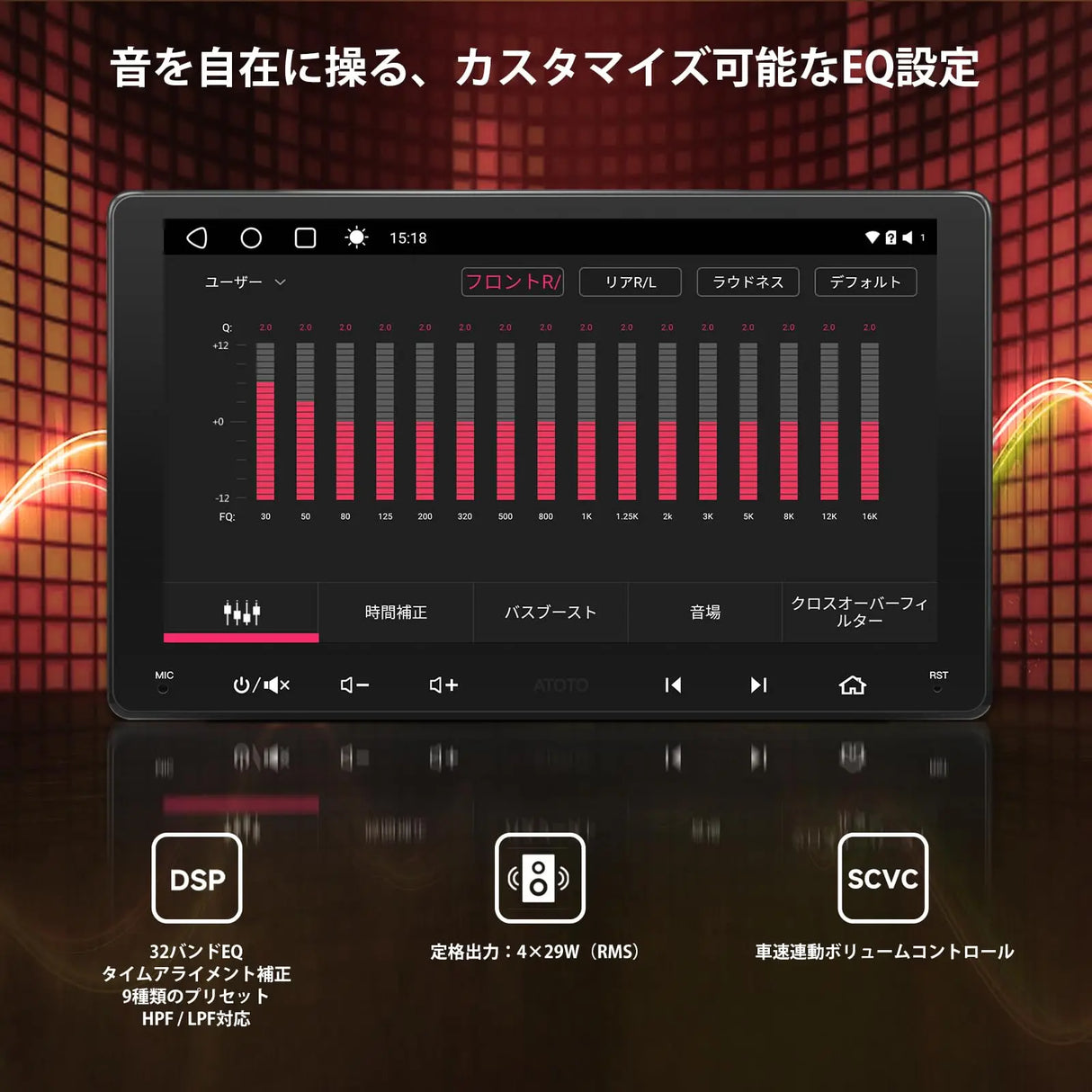 ATOTO S8UN 9インチ ディスプレイオーディオ 前後カメラ付 CarPlay 4G内蔵 ATOTO S8UN 9インチ ディスプレイオーディオ 前後カメラ付 CarPlay 4G内蔵