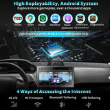 ATOTO P9 GPS per Auto con Telecamera Retromarcia 1080P, Autoradio Portatile 7" Schermo, CarPlay Wireless, Android Auto Wireless, Tracciamento GPS, 4G LTE, 4G+32G