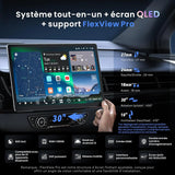 ATOTO 14.1" QLED X10G141E Autoradio Android avec GPS intégré, 1DIN & 2DIN, 8G+128G, Écran Flexview, Audio 7.1.2 CH, 4G LTE, EQ 36B, CarPlay & Android Auto sans Fil, HDMI IN