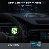 ATOTOZONE AC-44F60 Stile Cinturino Orologio Multiuso Per Volante, Supporta Comandi Vocali, Tasti Luminosi, Materiale ABS+PC, Installazione Easy, Compatibile Solo Con X10